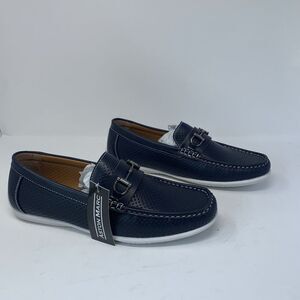Aston Marc Walk Perforated Classic Driving Loafers Mens 10.5M Navy Slip-on S0691